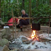 Our campgroung in the middle of the jungle with our lunch